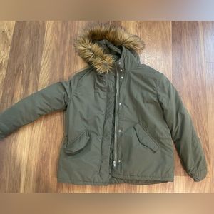 H&M Divided hooded jacket coat worn 3 times